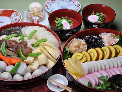 元旦朝食の「おせち・お雑煮のセット」 元旦朝食の「おせち・お雑煮のセット」