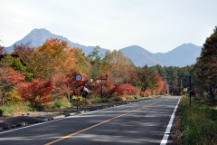 阿弥陀岳を見ながら歩く