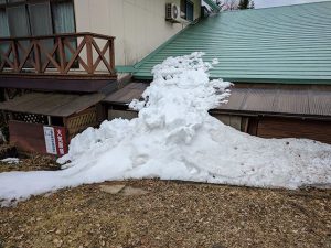 数日前の残雪