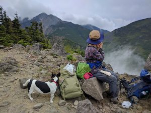 権現と編笠山が見えてきました